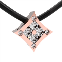 Modelo de joyeria en 3d de colgante con diamantes diseno de istockjewel