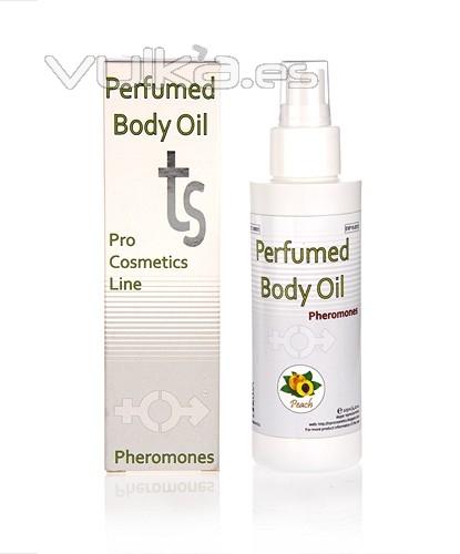 Aceite Perfumado con Feromonas aroma a Melocotn. 125ml de puro placer para los sentidos