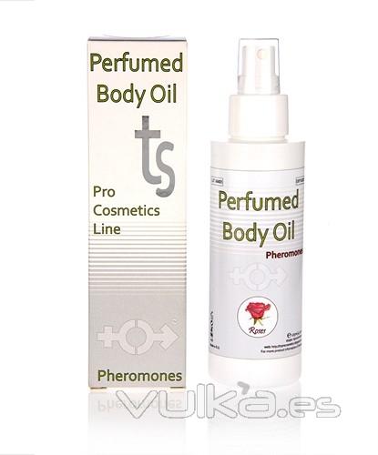 Aceite Perfumado con Feromonas aroma a Rosas. 125ml de puro placer para los sentidos