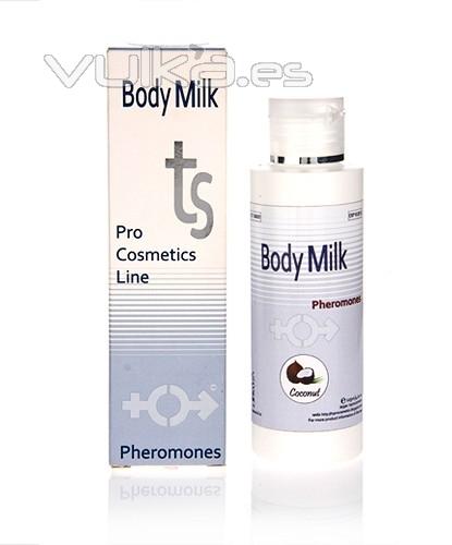 Bodymilk con Feromonas al Coco, para pieles normales.