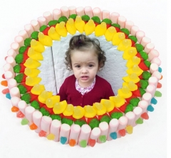 Tarta de nubes personalizada con foto.cosas43.es