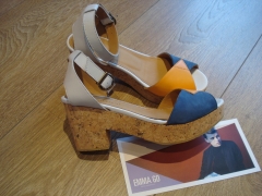 Sandalias tricolor carol de emma go (ss13)