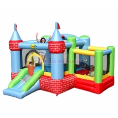 Hinchable pequeno infantil para ninos, con zona de salto y tobogan