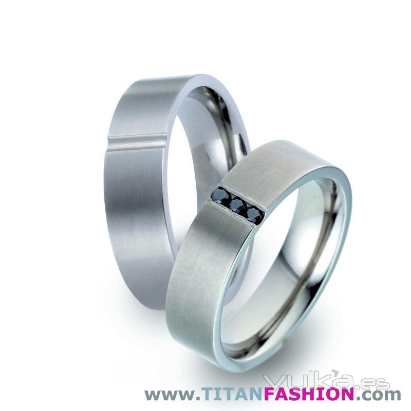 Alianzas de boda de titanio