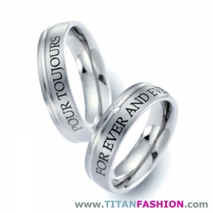 Alianzas de boda de titanio