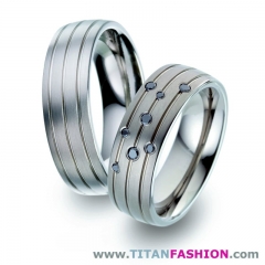 Alianzas de boda de titanio