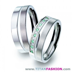 Alianzas de boda de titanio - titan fashion