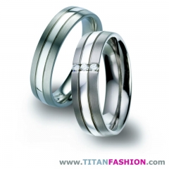 Alianzas de boda de titanio - titan fashion