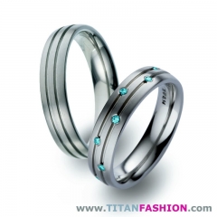 Alianzas de boda de titanio - titan fashion