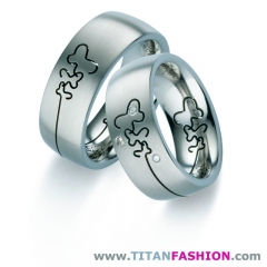 Alianzas de boda de titanio - titan fashion