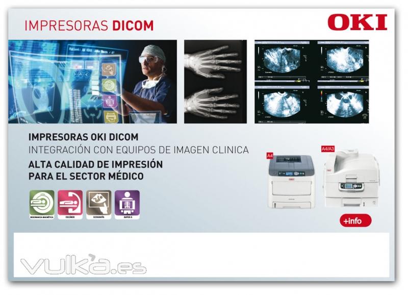 OKI en la medicina Sistema DICOM Radiografia en Papel