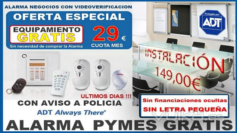 Alarmas Tyco  Negocio | Pyme | Empresa. http://www.proyseg.es/alarma-negocio-adt/