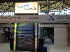 Backlit booth design in spain