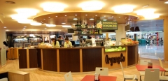 Diseno e interiorismo de restaurante aptc en t1 del aeropuerto de barcelona