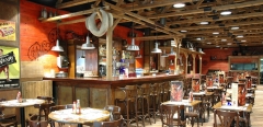 Diseo e interiorismo de restaurante rock&ribs en madrid