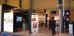 Diseno de stand grupo atema para feria comercial