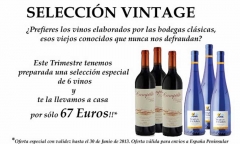 Reciba en su domicilio esta seleccion de 6 vinos por solo 67 euros!