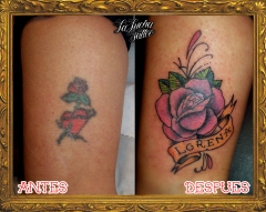 Tattoo,tatuaje,el ejido,cover up,tapado,rosa,old schooladraalmeria,berja,psychobilly,pin up,tatoo,