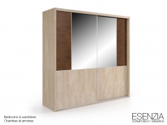 Armario puertas correderas - esenzia - armario 2 puertas correderas con cristal