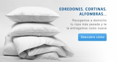 Lavamos edredones, cortinas, alfombras