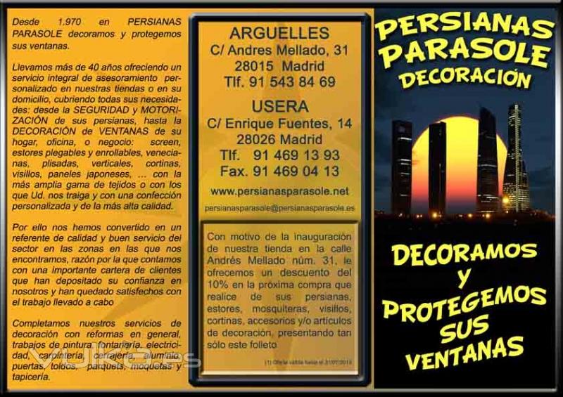 PERSIANAS PARASOLE