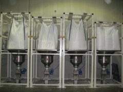Batería de Big- Bag con transporte neumático hasta puntos de dosificación