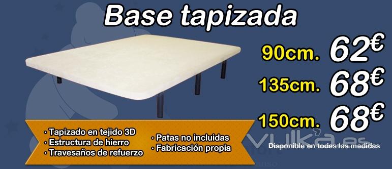 Base tapizada Naturconfort | Comprar base tapizada en Valencia