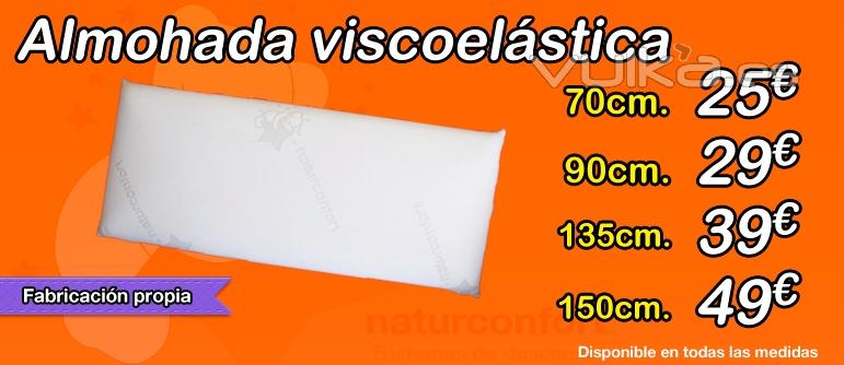 Almohada viscoelstica Naturconfort | Comprar almohada viscoelstica en Valencia