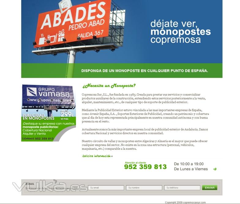 Landing Page - Copremosa Sur - Málaga