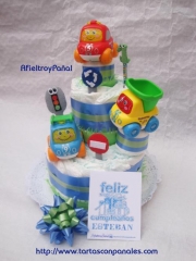 11tarta de panalescarrera de coches afieltroypanal