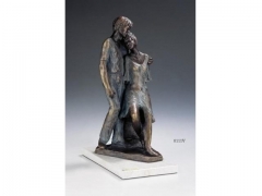 Figura alianza verde, con acabos en bronce lluis jorda