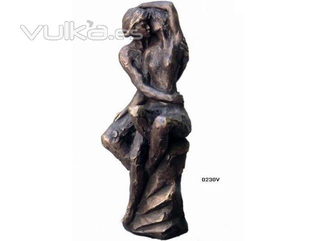 Figura Pasión, con acabos en bronce. LLuís Jordà.