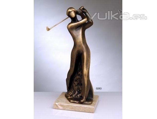 Figura Gofista, con acabos en bronce. LLus Jord.