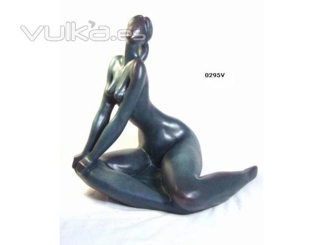 Figura Desnudo, con acabos en bronce. LLus Jord.