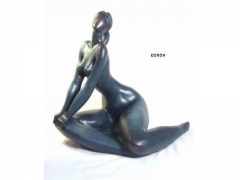 Figura desnudo, con acabos en bronce. llus jord.