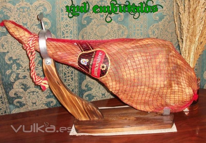 JAMON DENOMINACION DE ORIGEN TERUEL MINIMO 18 MESES DE CURACION 85,95 euros pieza de 7 a 7,30 kg 