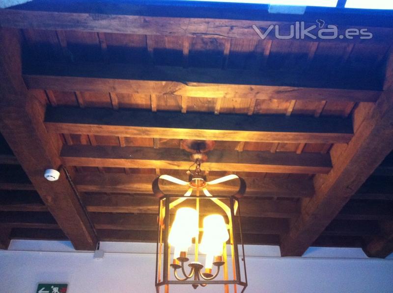 Ventanas de madera y techos