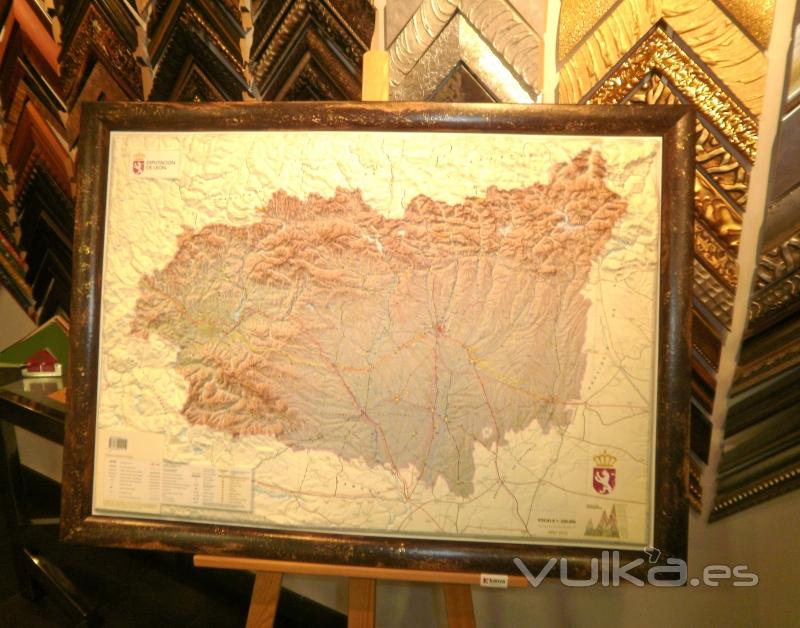 Mapa en relieve - kanya enmarcacin