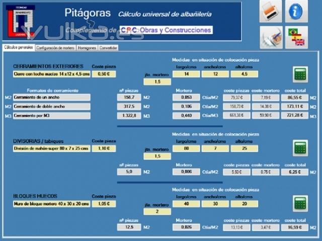 Programa calculadora para albaileria, Trl Sistemas