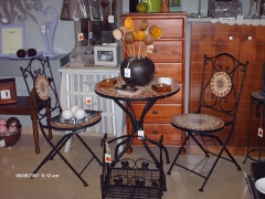 Conjunto de terraza de forja y ceramica 149eur