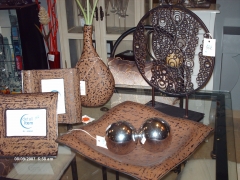 Conjunto de metal marron chocolate