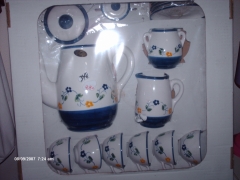 Juego de café cerámica pintado a mano 28EUR