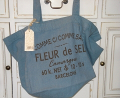 Comme ci comme sac bolso fleur de sel color azul