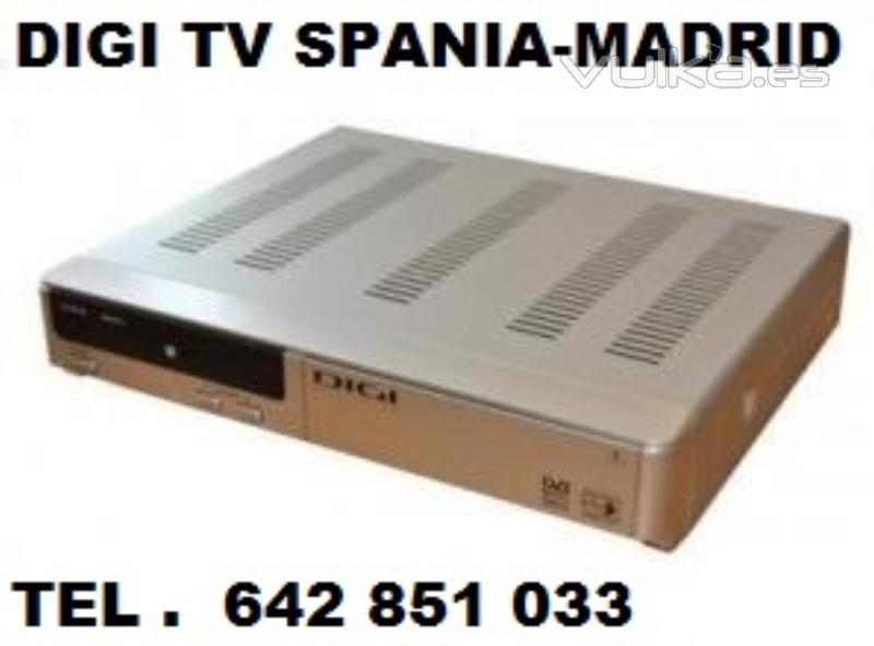 DIGI TV CU ABONAMENT SPANIA MADRID ANTENE PARABOLICE