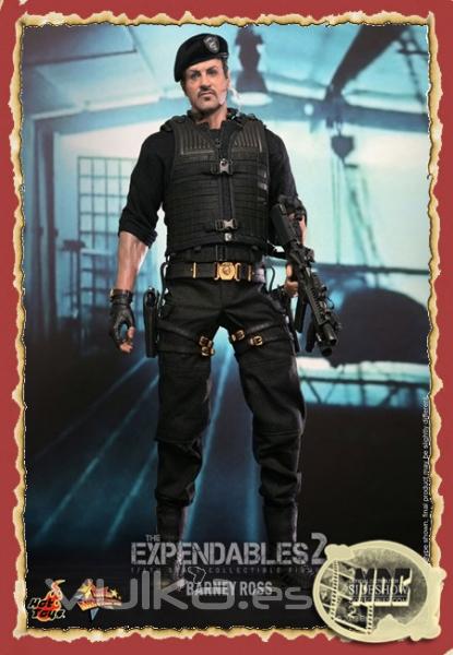 Figura Barney Ross The Expendables 2 Hot Toys 