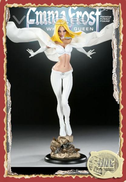 Estatua Marvel Emma Frost, Premium Format Sideshow.