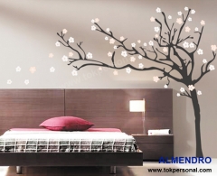 Vinilo decorativo almendro para pared en cualquier medida y color, consultanos