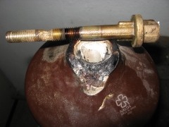 Campana de at de un transformador danada