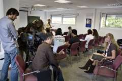 Slu madrid students interviews with spanish television station about professor mutlak rodham