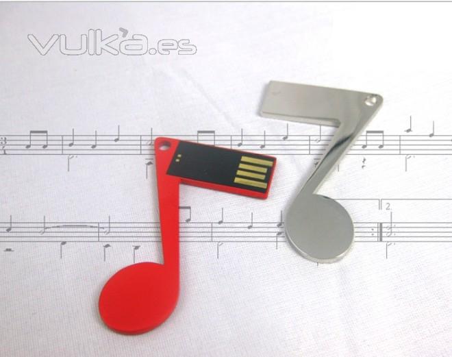 Personalizadas memoria usb en forma de nota